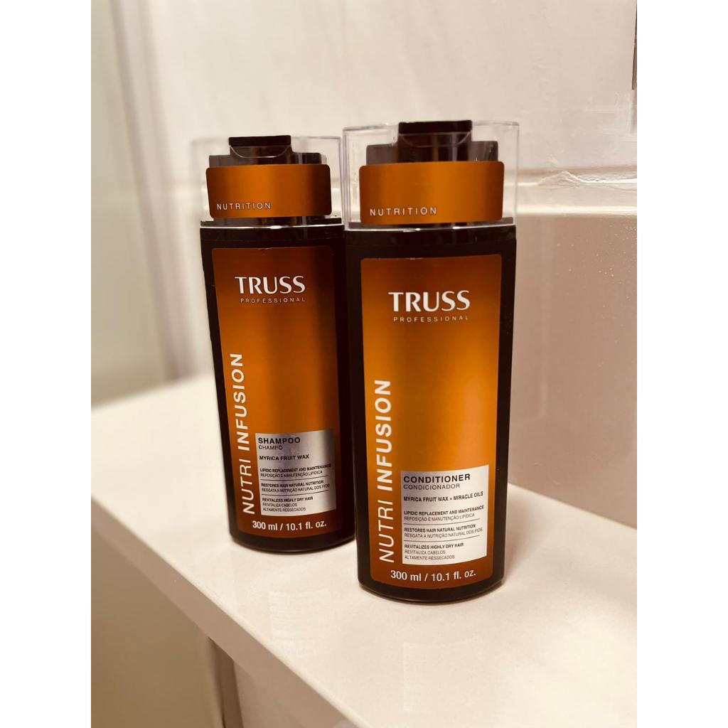 Kit Truss Nutri Infusion Shampoo + Condicionador 300ml Nutrição Profunda Profissional