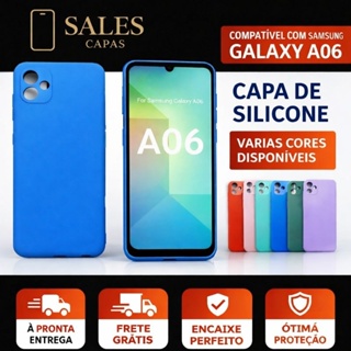 Pelicula Vidro 3D Samsung A06 + Capinha Aveludada Colorida Capa em Oferta na Shopee
