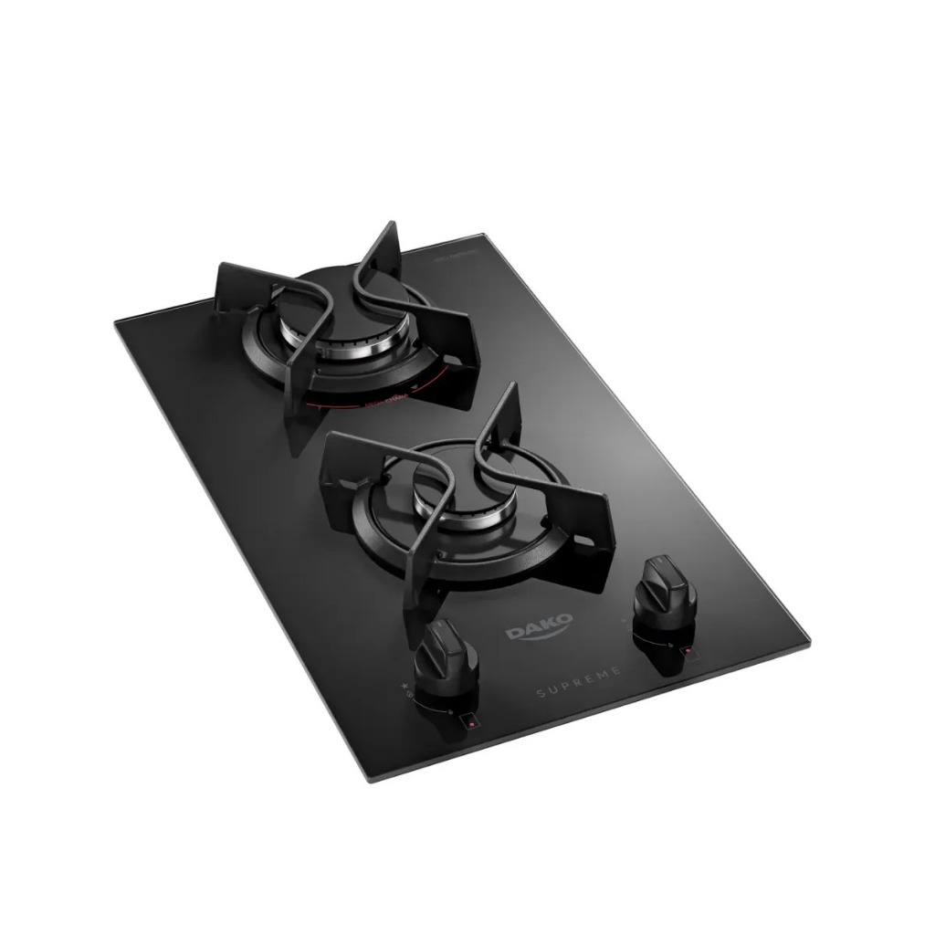 Cooktop 2 Bocas com Mesa de Vidro Dako Supreme - Bivolt