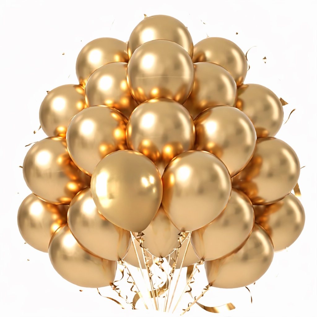 Kit 50 Balão Bexiga Nº10 Metalizada Decoração De Festa Metalizada Aniversário Casamento Evento Painel