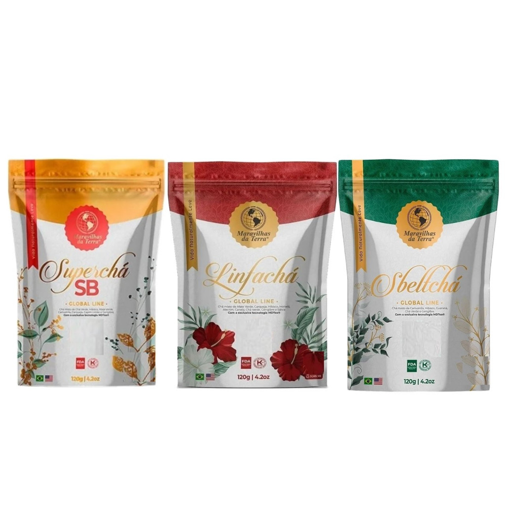 Kit 3 Chás Maravilha 120gr