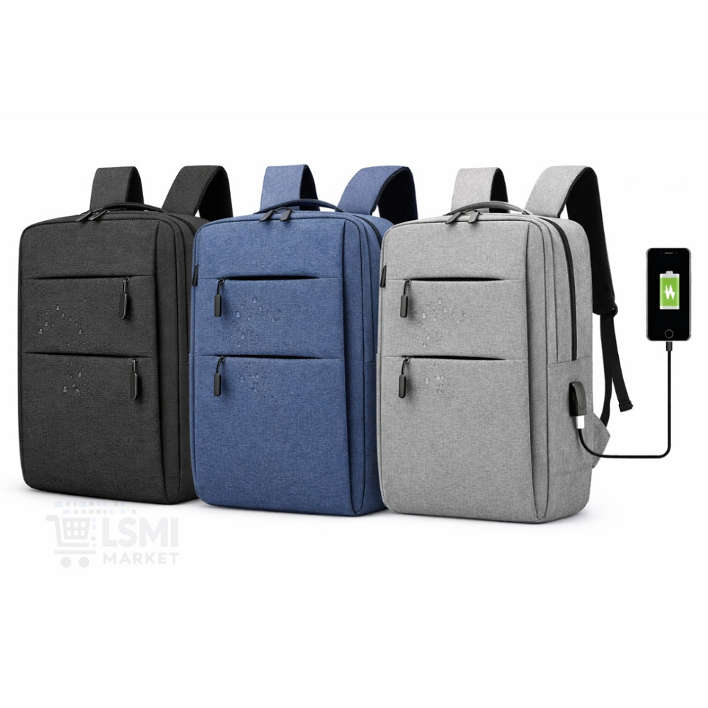 Mochila Impermeável para Notebook com USB Espaçosa Executiva Unissex Trabalho Viagem Faculdade