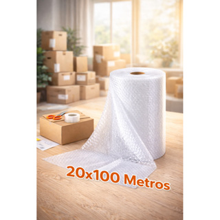 Plástico Bolha Bobina 100 Metros 20x100 - Embale Com Segurança em Oferta na Shopee