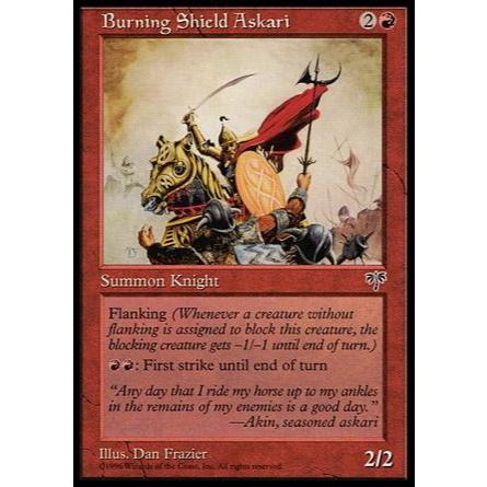Askári do Escudo Abrasador (Cavaleiro) - Magic The Gathering