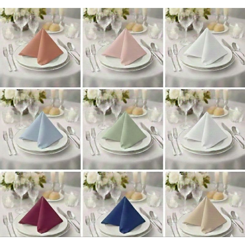 Kit Guardanapo De Tecido 35x35 Mesa Posta Diversas Cores 4 ou 6 Unidades Luxo em Oferta na Shopee