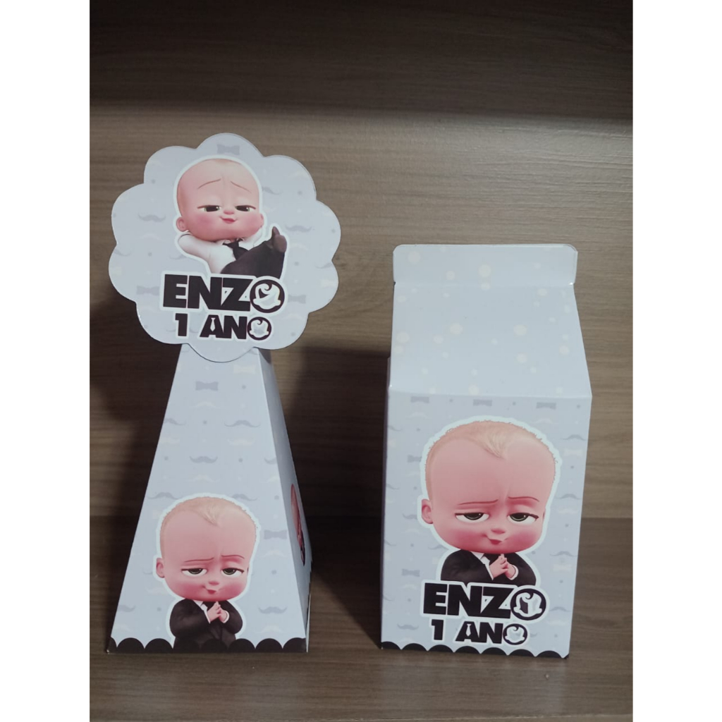 **ENVIO RÁPIDO** Kit caixinhas personalizadas Poderoso Chefinho / Lembrança festa infantil personalizado / PEGUE E MONTE