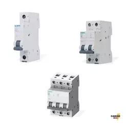 Disjuntores Siemens 5SL Monopolar, Bipolar e Tripolar -10A, 16A, 20A, 25A, 32A, 40A, 50A, 63A
