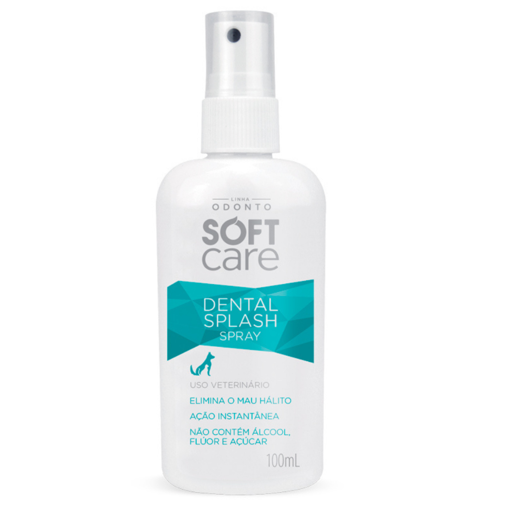 Spray Soft Care Dental Splash 100ml Para Cães E Gatos Neutro