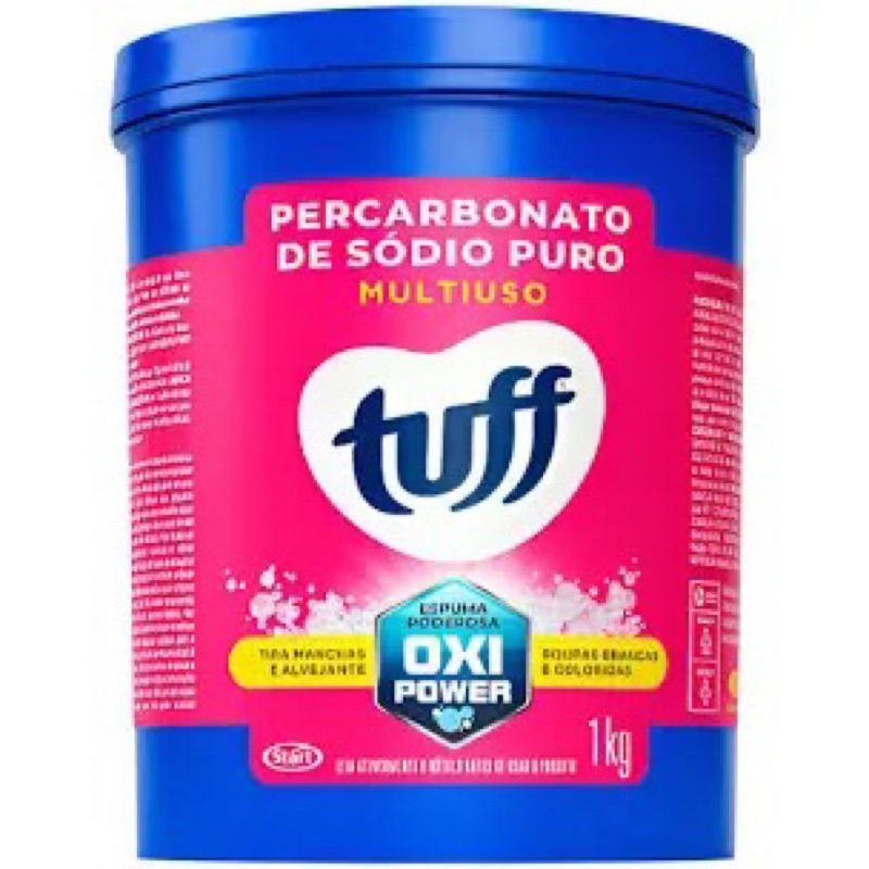 Percarbonato de Sódio Puro Tuff Multiuso 1kg – Oxi Power Removedor de Manchas em Oferta na Shopee