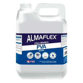 Cola Branca PVA Extra Almaflex 5kg - Secagem Transparente e Flexível, Alta Adesão em Oferta na Shopee