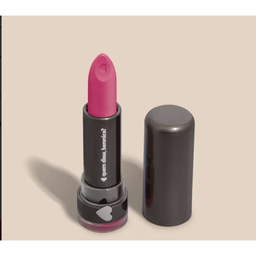 Batom Mate Rosa Rosadíssimo Alta Pigmentação 3,8g, Quem disse, Berenice?