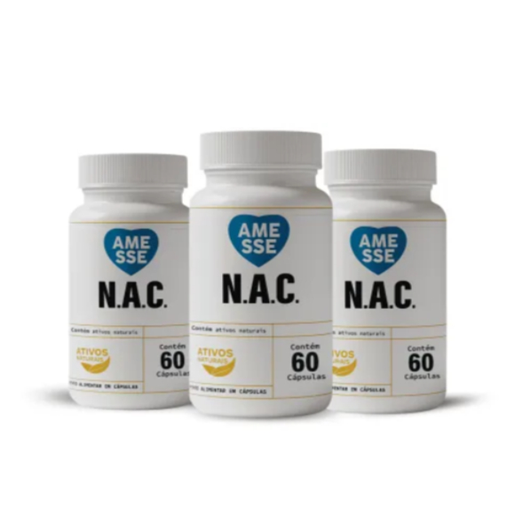 NAC - N Acetil Cisteína Kit com 3 em Oferta na Shopee