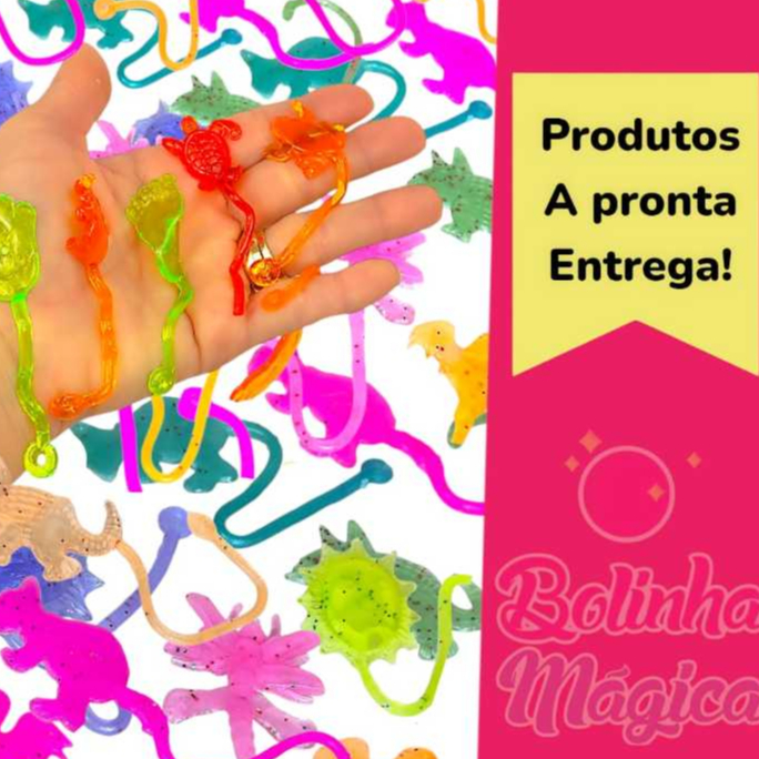 50 Geleca Gruda Parede Puxa Estica Para Kit Festa Lembrancinha Colorida Aniversario Prenda Quermesse em Oferta na Shopee