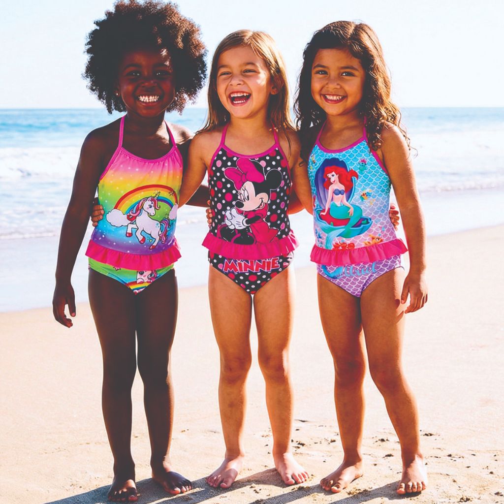 Peça 1 ou 3 Biquini Maiô infantil menina sereia moda verão praia piscina natação 2 ao 10 anos