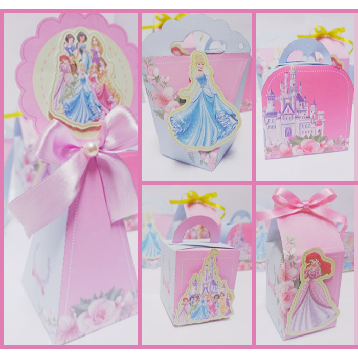 Lembrancinhas Princesas Disney / Personalizado com Nome e Idade/ Pegue e monte /Caixas Personalizados para aniversários