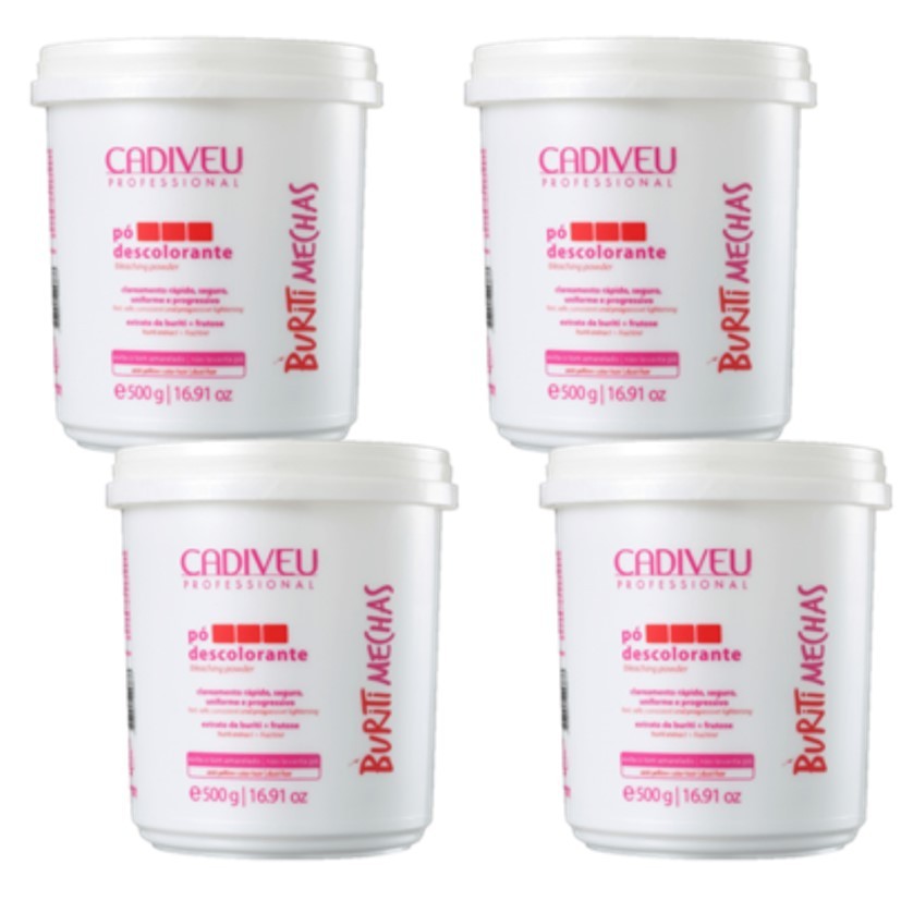 Cadiveu Pó Descolorante Buriti Mechas 500g (4 unidades)