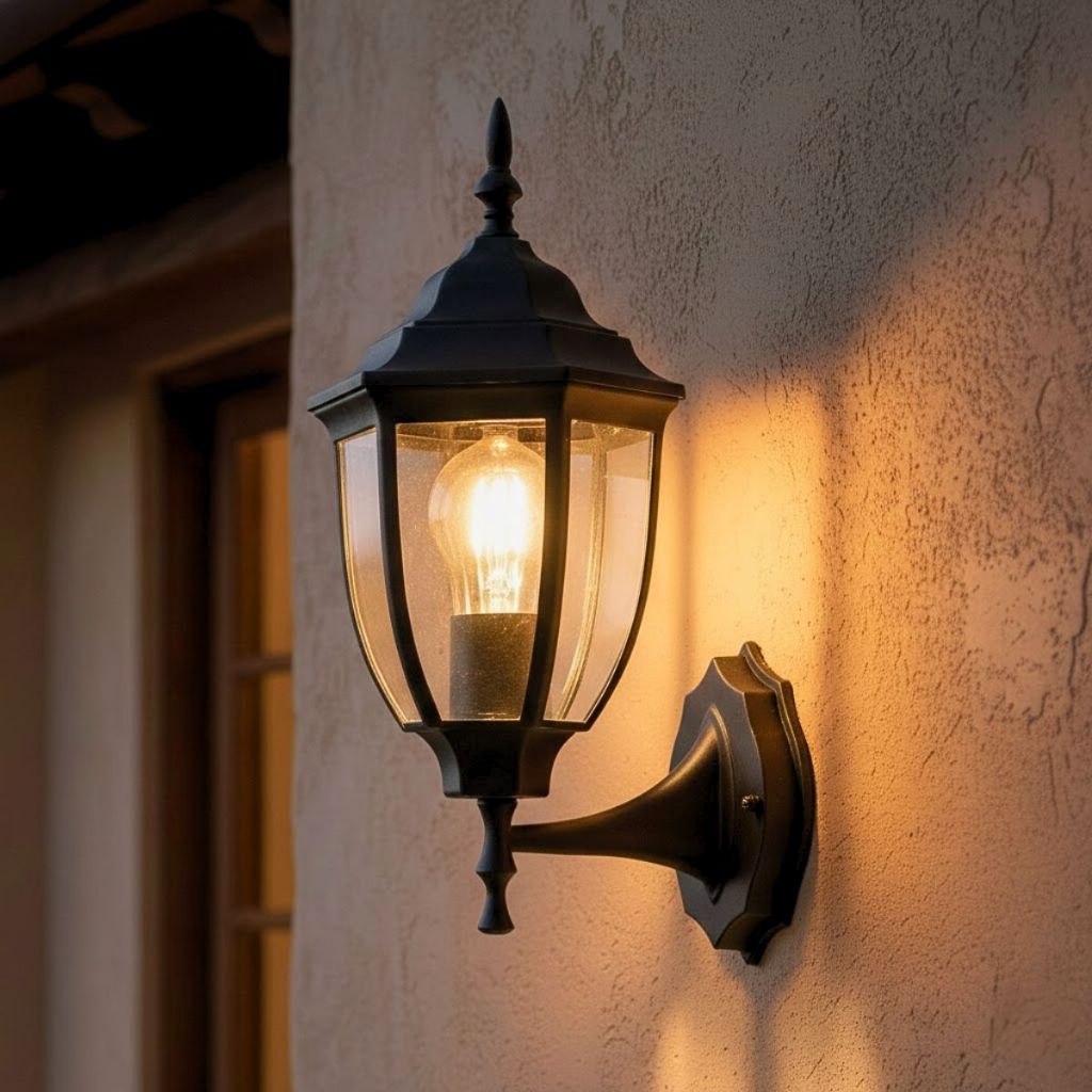 Arandela Parede Bivolt 110/220V Lâmpada E27 Colonial Vintage Grande Vidro Luminaria Modelo Colonial em Oferta na Shopee