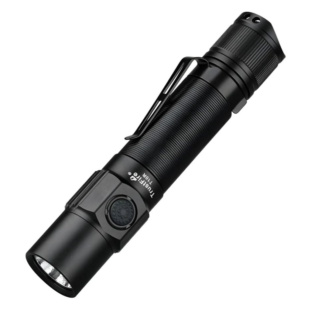 Lanterna Tática Trustfiire T10r - 1800 Lúmens - Botão Tático Cor Da Lanterna Preto