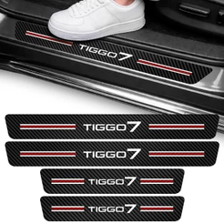 Kit Soleira Vinil Adesivo Proteção Tiggo7 4 Portas Tiggo 7