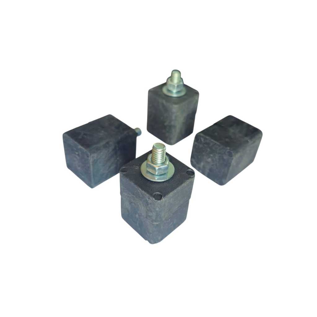 Kit Coxim Mini Calço De Borracha P/ Ar Condicionado 4 Peças CX003MC