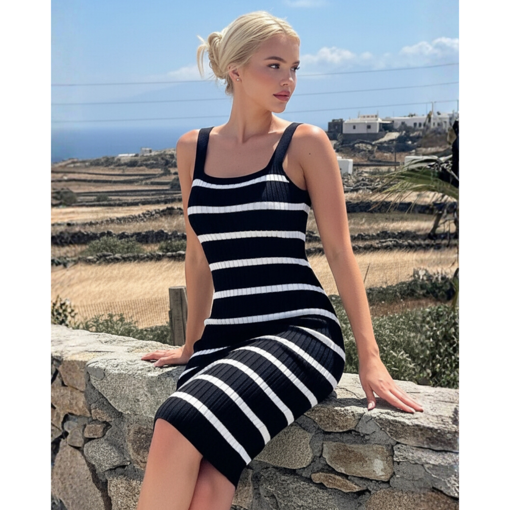 Vestido Feminino Curto MODAL Vestido Feminino Justo Tricot Vestido Elegante