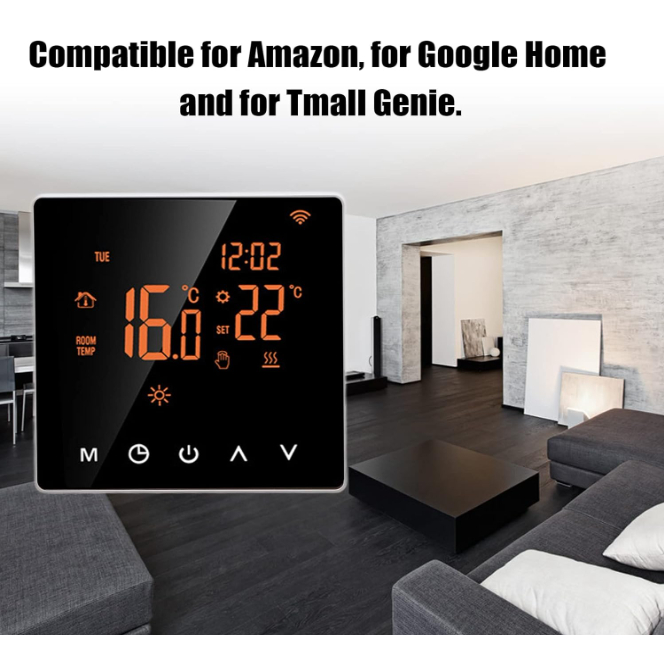 Termostato Inteligente WiFi ME81H – LCD – AC230V 16A – Compatível com Tuya