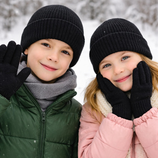 Kit Infantil Gorro Touca e Luva para Frio Inverno Criança Menino Menina Quente e Confortável em Oferta na Shopee