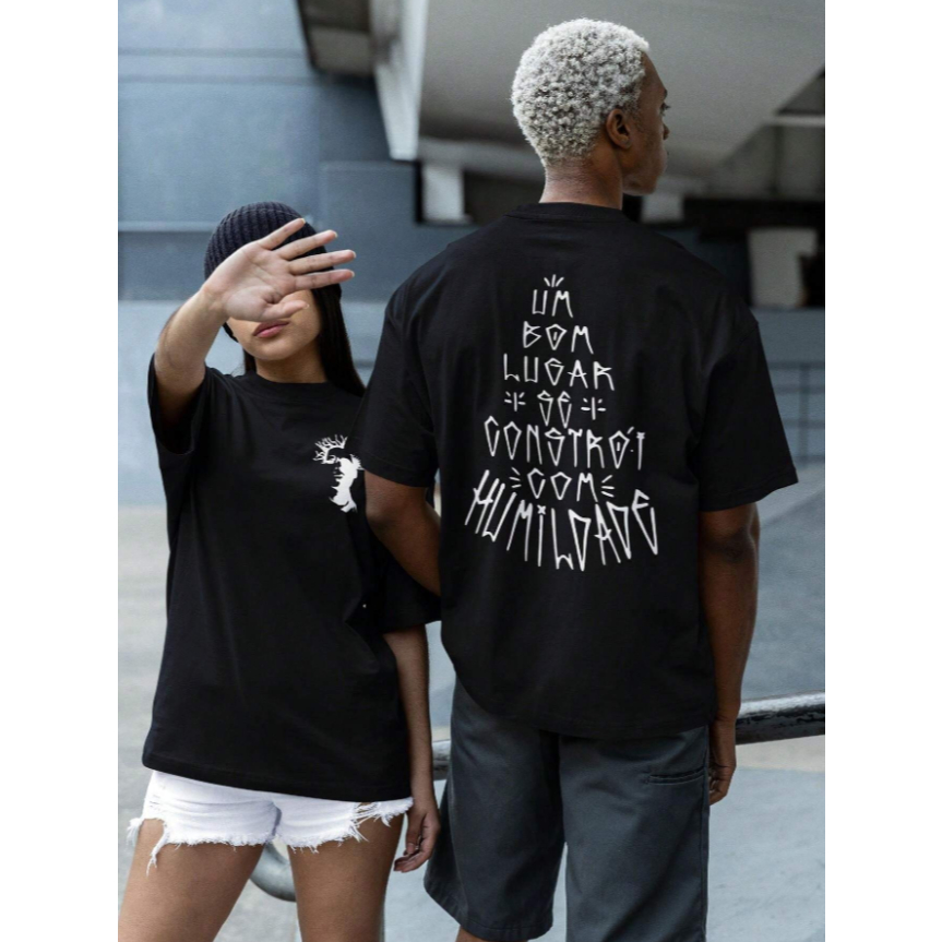 Camiseta Camisa Unissex Frase Moda Skate Blusa 100% Algodão Cores Variadas Estilosa Confortável