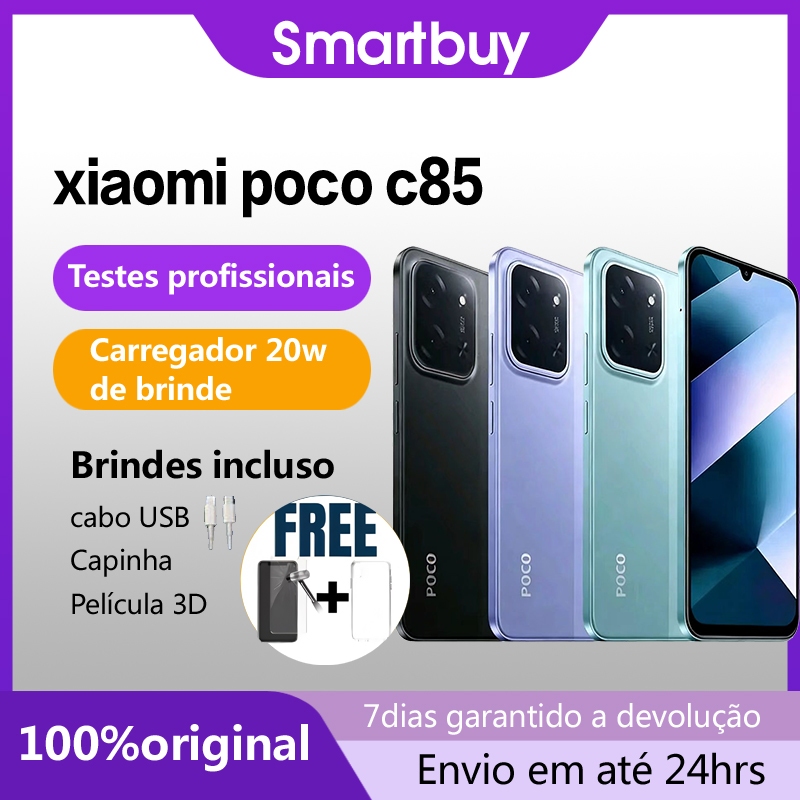 Celular Xiaomi POCO C85 Dual SIM 6+128GB 8+256GB Ram - Lacrado + Nota Fisca