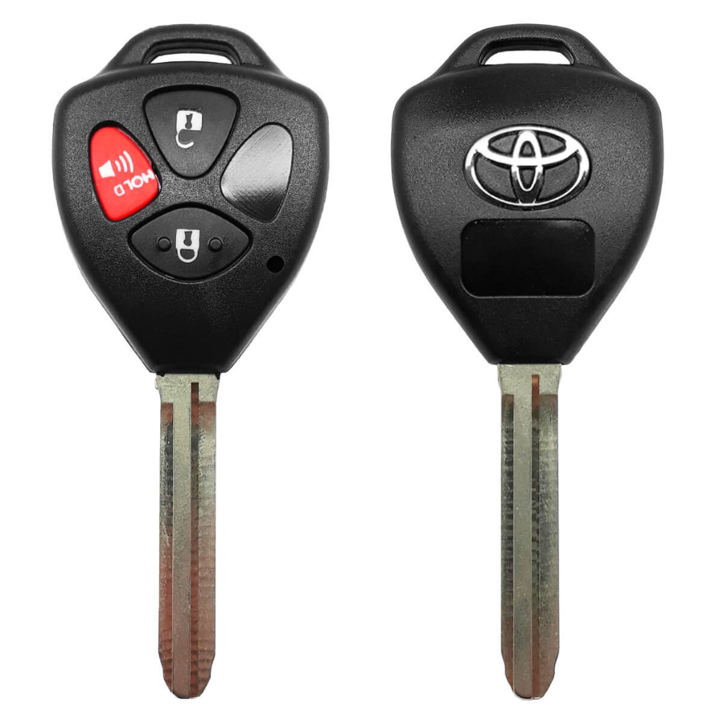 Carcaça Chave Toyota Corolla Hilux Sw4 3 Botões 2 + Pânico