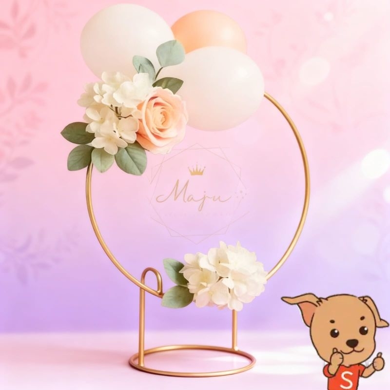 Arco De mesa 50 cm Para Tecidos E Bexigas Decoração Festa