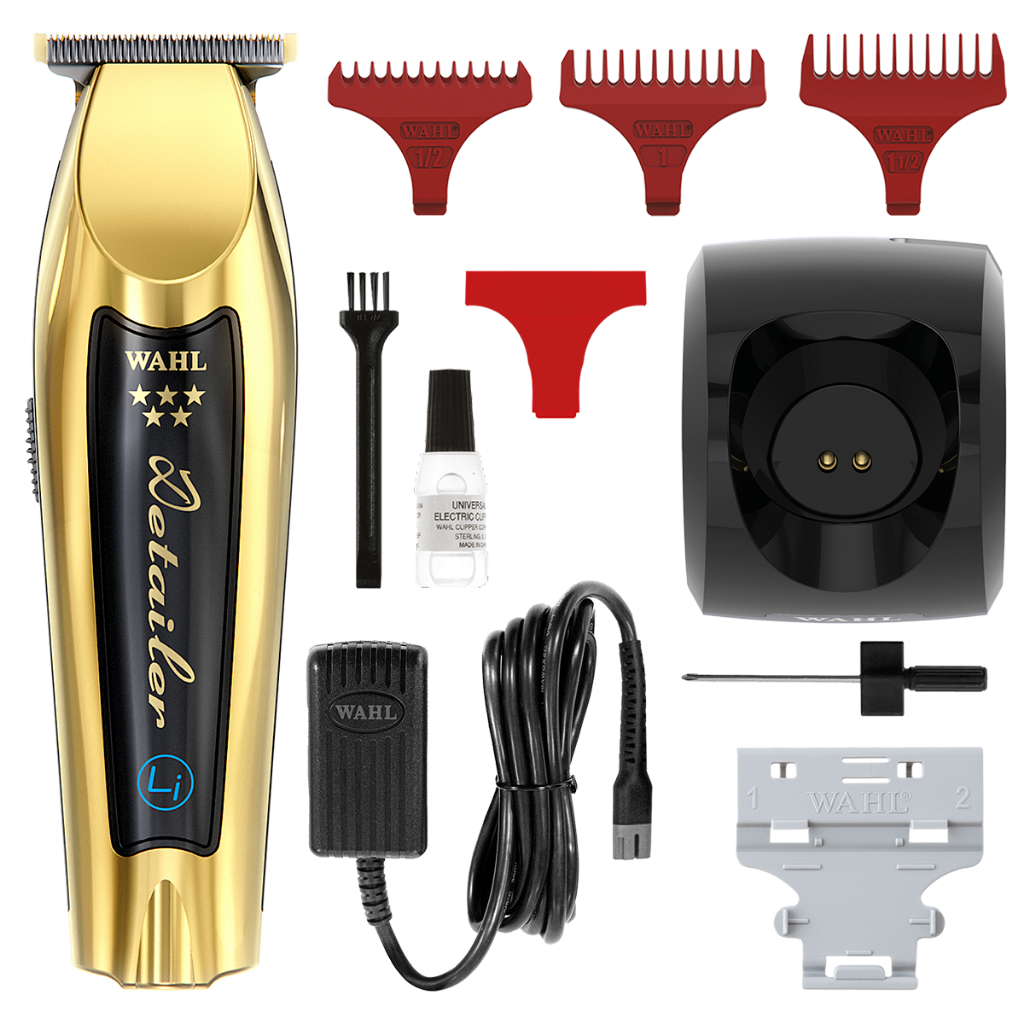 Wahl Maquina de Acabamento Detailer Gold Sem Fio Bivolt Profissional Cor Dourada Motor 7.200 RPM