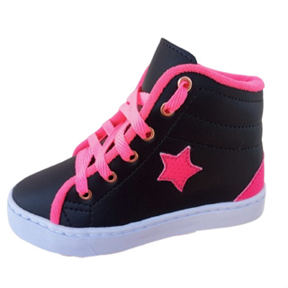 Botinha infantil escola menina e menino desenhos  tenis infantil criança escola passeio em Oferta na Shopee