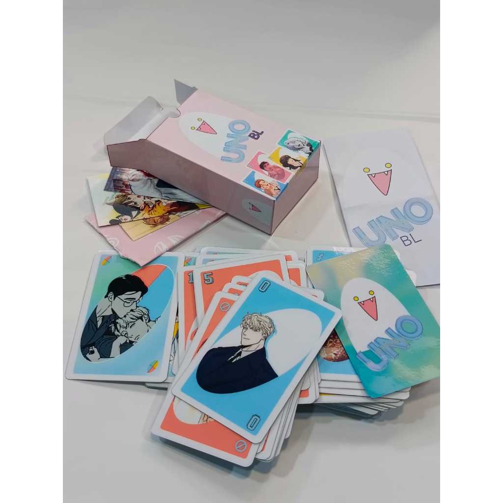UNO BL Yaoi Anime Cartas Colecionáveis | Jogo Personalizado Boys Love | Presente Fandom