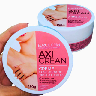 Clareador Virilha e Axilas Euroderm Axi Clean 150g – Rosa Mosqueta & Niacinamida em Oferta na Shopee