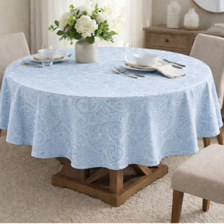 Toalha Redonda Mesa Para 4 Lugares Jacquard Boa Qualidade Top Promoção em Oferta na Shopee