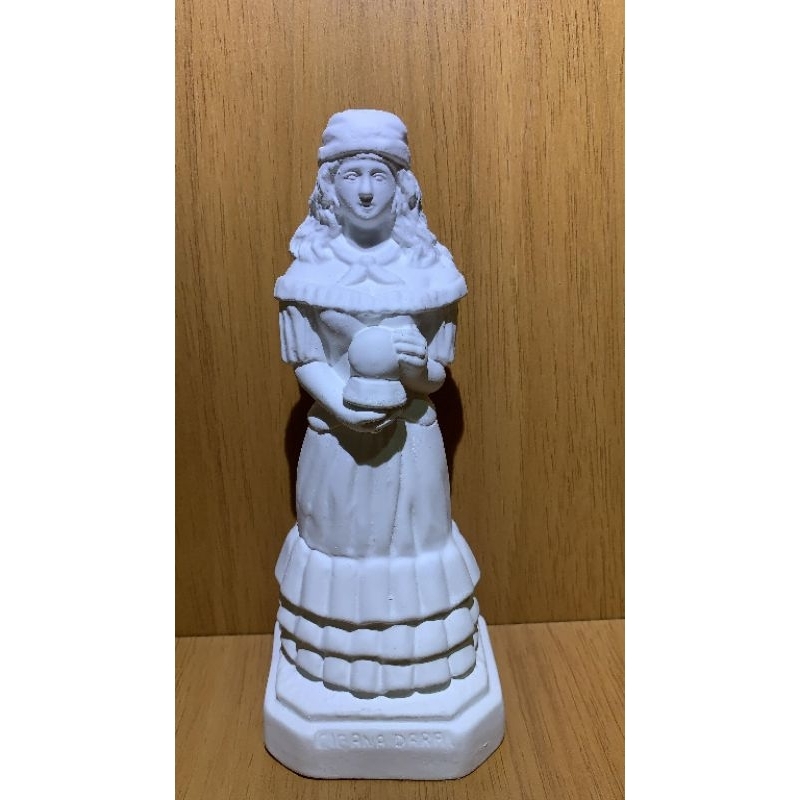 Imagem Cigana Dara / Cigana com bola de cristal 22cm em gesso cru