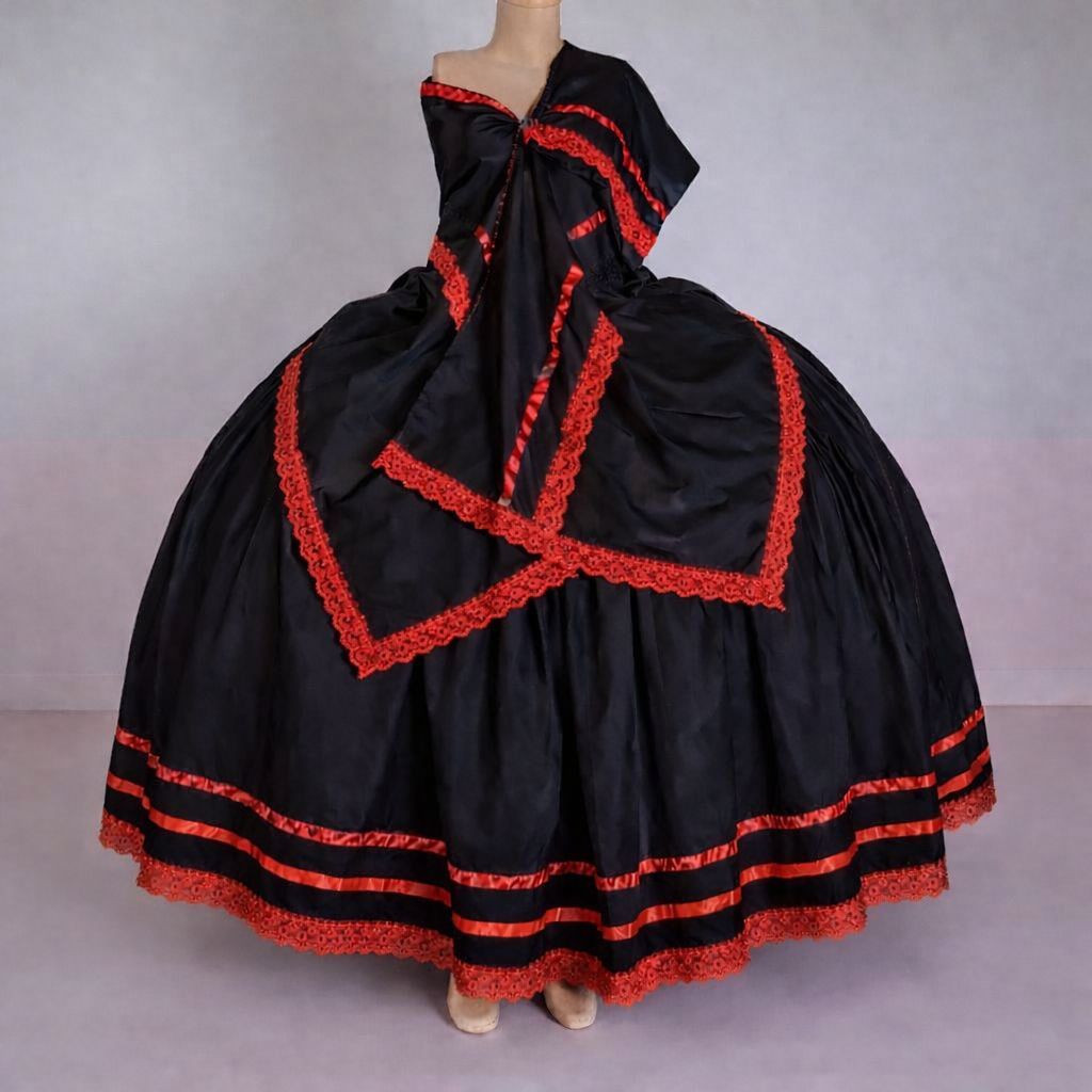 SAIA PRETO E VERMELHO UMBANDA E CANDOMBLÉ + PANO DA COSTA E PANO DE CABEÇA - POMBOGIRA E EXU - MARIA PADILHA