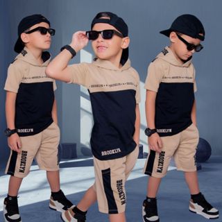 Conjunto Masculino Infantil Lançamento Estiloso Camisa e Bermuda Veste Do 2 Ao 14 Anos Roupa Juvenil em Oferta na Shopee