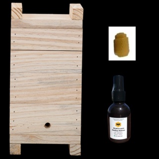 Caixa INPA + atrativo para abelha Jataí, Mirim sem ferrão em Oferta na Shopee