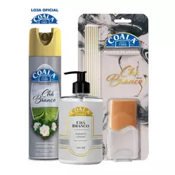 Kit Coala Aerossol + Sabonete + Difusor de Aromas - Chá Branco