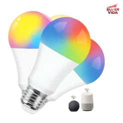 Lâmpada RGB Inteligente AITEK Alpha-800/801 Wi-Fi - 9W/15W Soquete E27,Com Smart Life E Tuya Smart