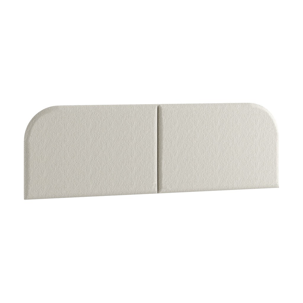 Cabeceira Cama Box King Size 200 cm Orgânica Tecido Bouclé