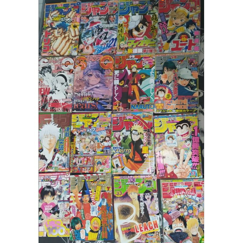Shonen Jump Naruto,Bleach,One piece, gintama e outros