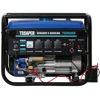 Gerador de Energia a Gasolina 3,75kva C/ Partida Elétrica e AVR 110/220V Tssaper em Oferta na Shopee
