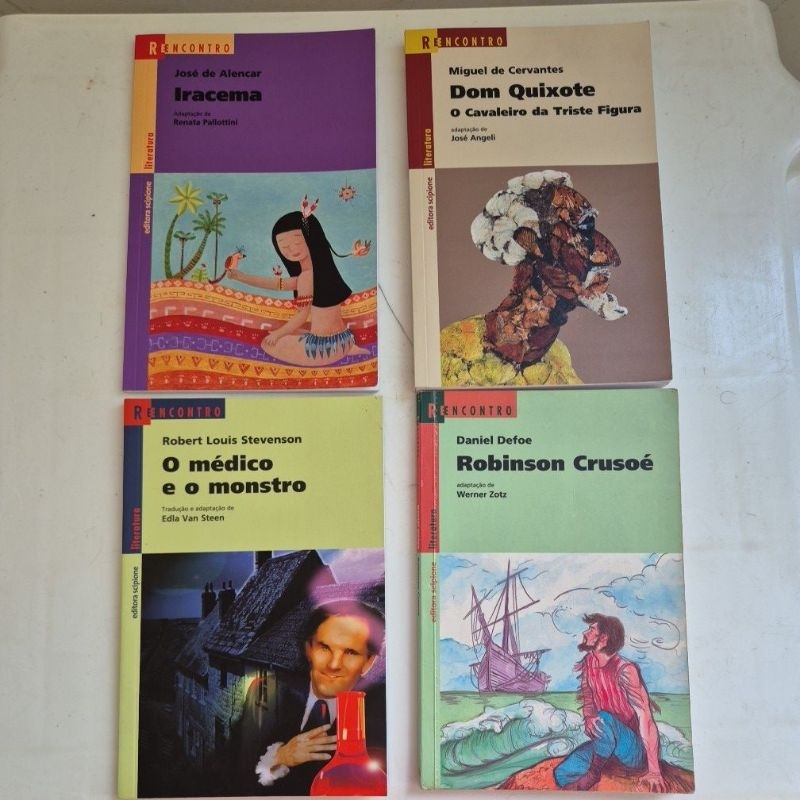 PARADIDATICOS: IRACEMA, DOM QUIXOTE, O MÉDICO E O MONSTRO, ROBINSON CRUSOÉ (editora Scipione)