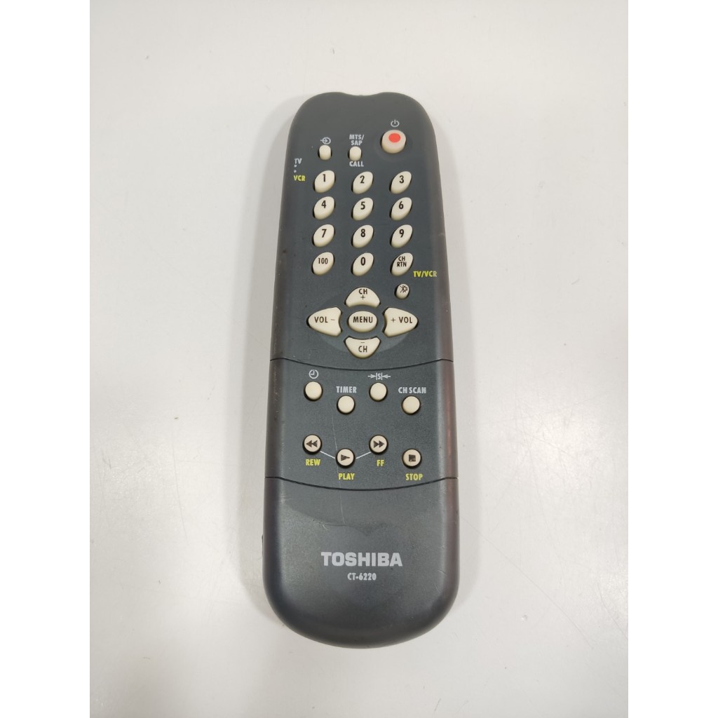 Leia a Descrição- Controle Remoto Usado TV/ VCR  Semp Toshiba Ct-6220 Tfs Cinza (Usado)