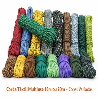 Corda Têxtil Multiuso 10m ou 20m – Cores Variadas em Oferta na Shopee