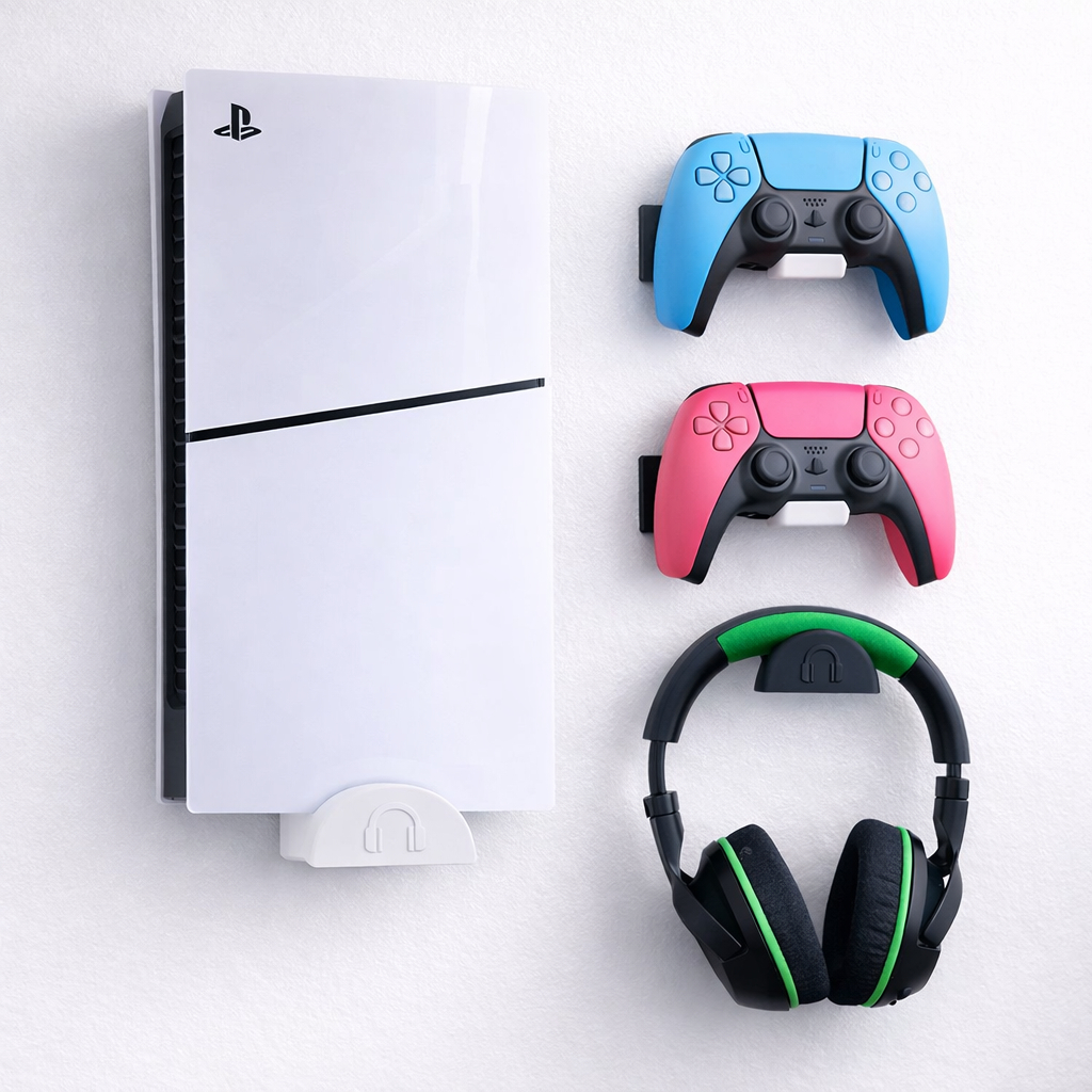 Suporte Parede Compatível Playstation 5 All-digital Ps5 + Suportes de Fone e ControleRoncato Store em Oferta na Shopee