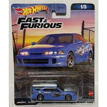 Hot Wheels Premium Fast Furious Acura Integra Real Riders Metal Metal 1:64